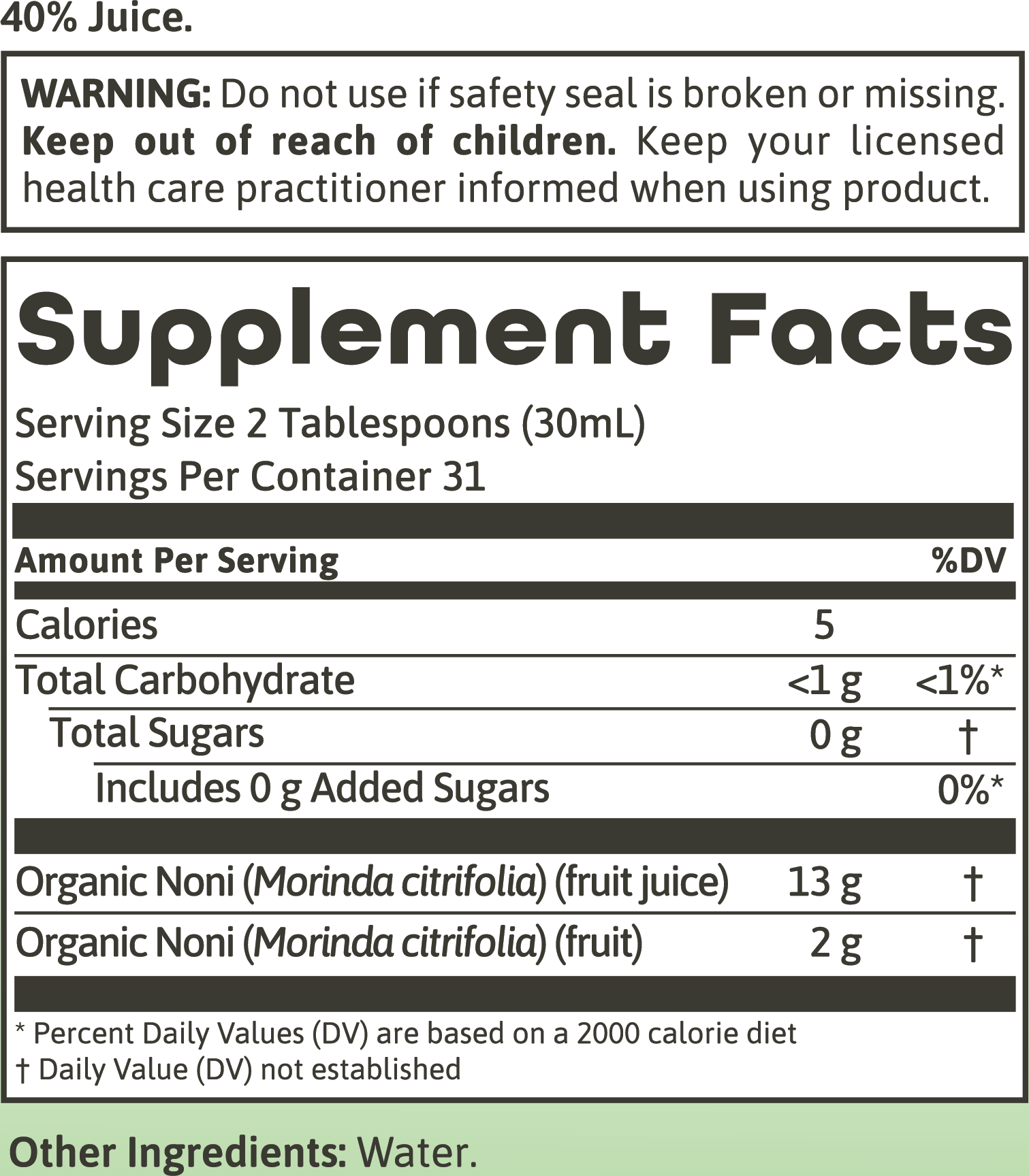 Noni Juice Tahitian