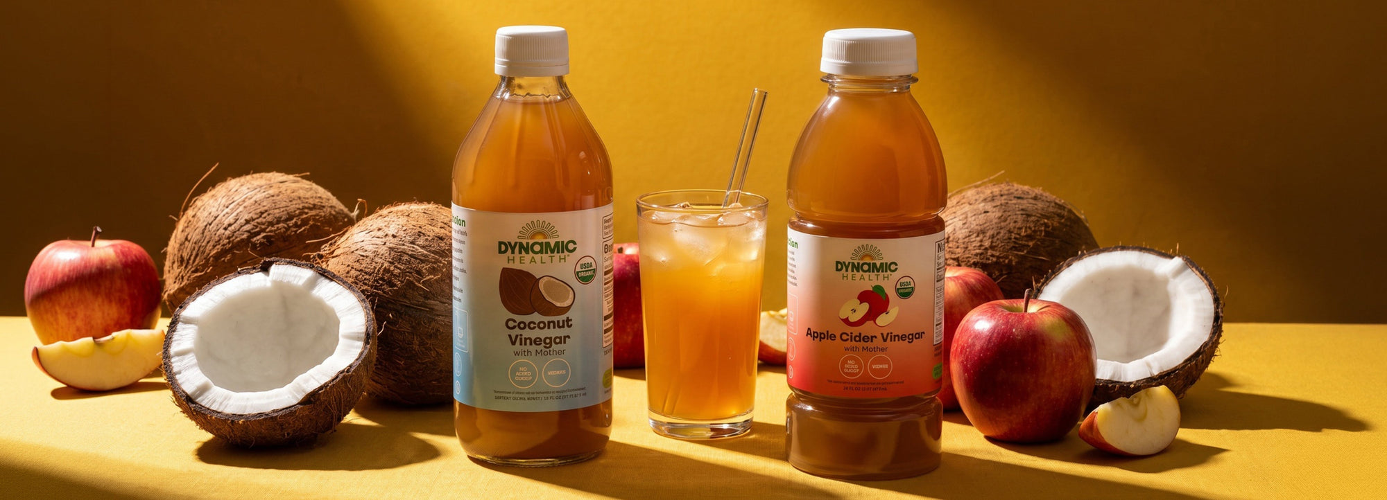 Golden Hour Refreshers: Easy Summer Drink Recipes with Apple Cider Vinegar & Coconut Vinegar