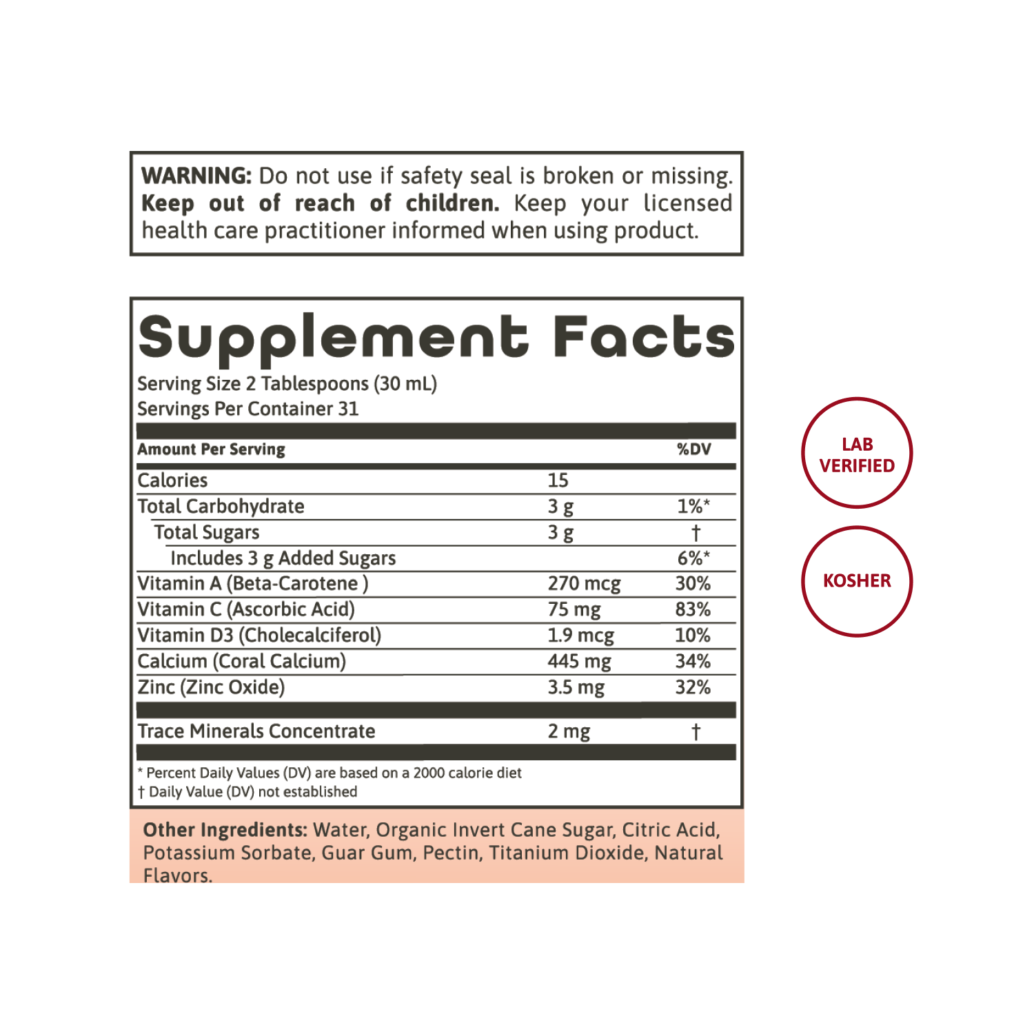 VitaLiquids Coral Calcium Complex