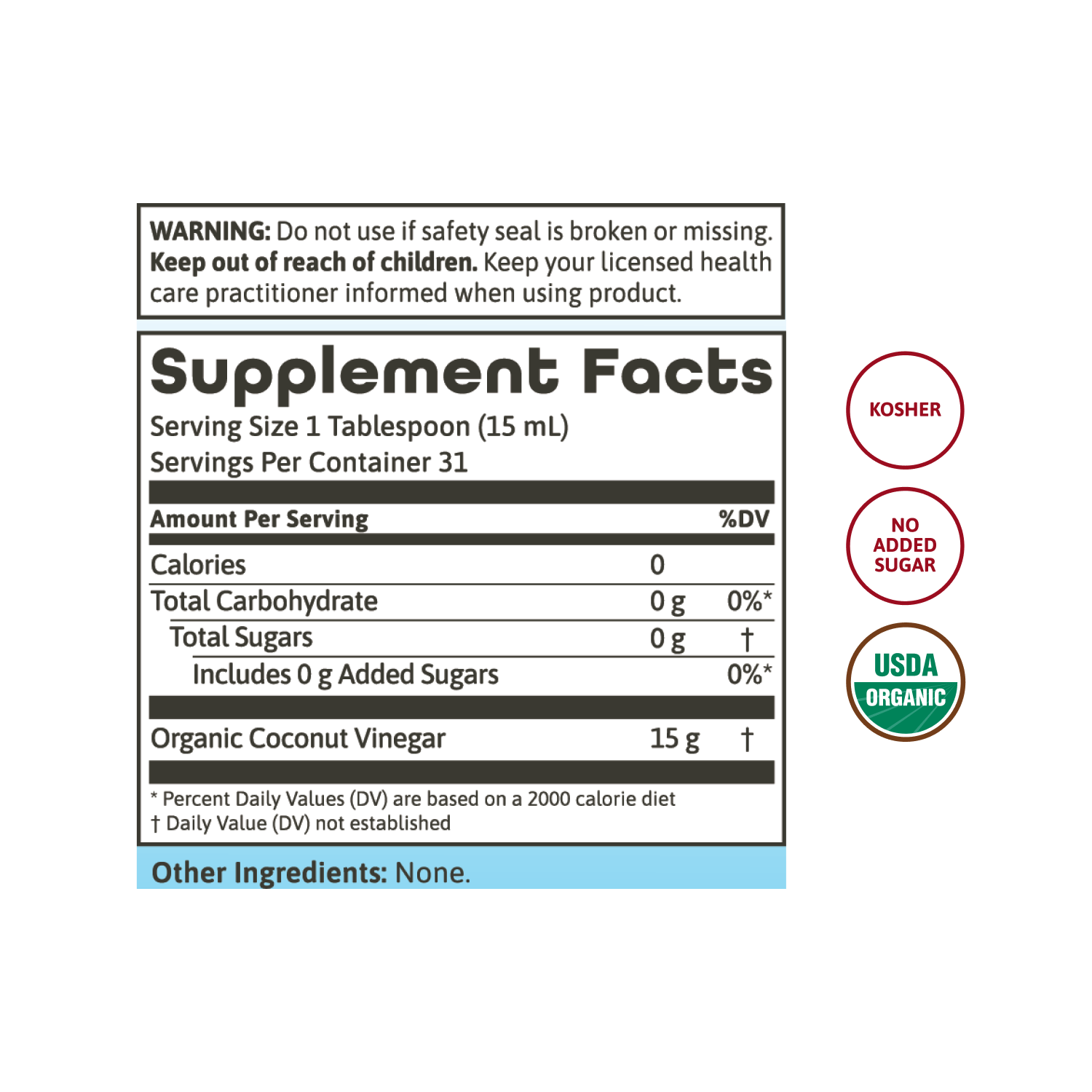 Coconut Vinegar with Mother