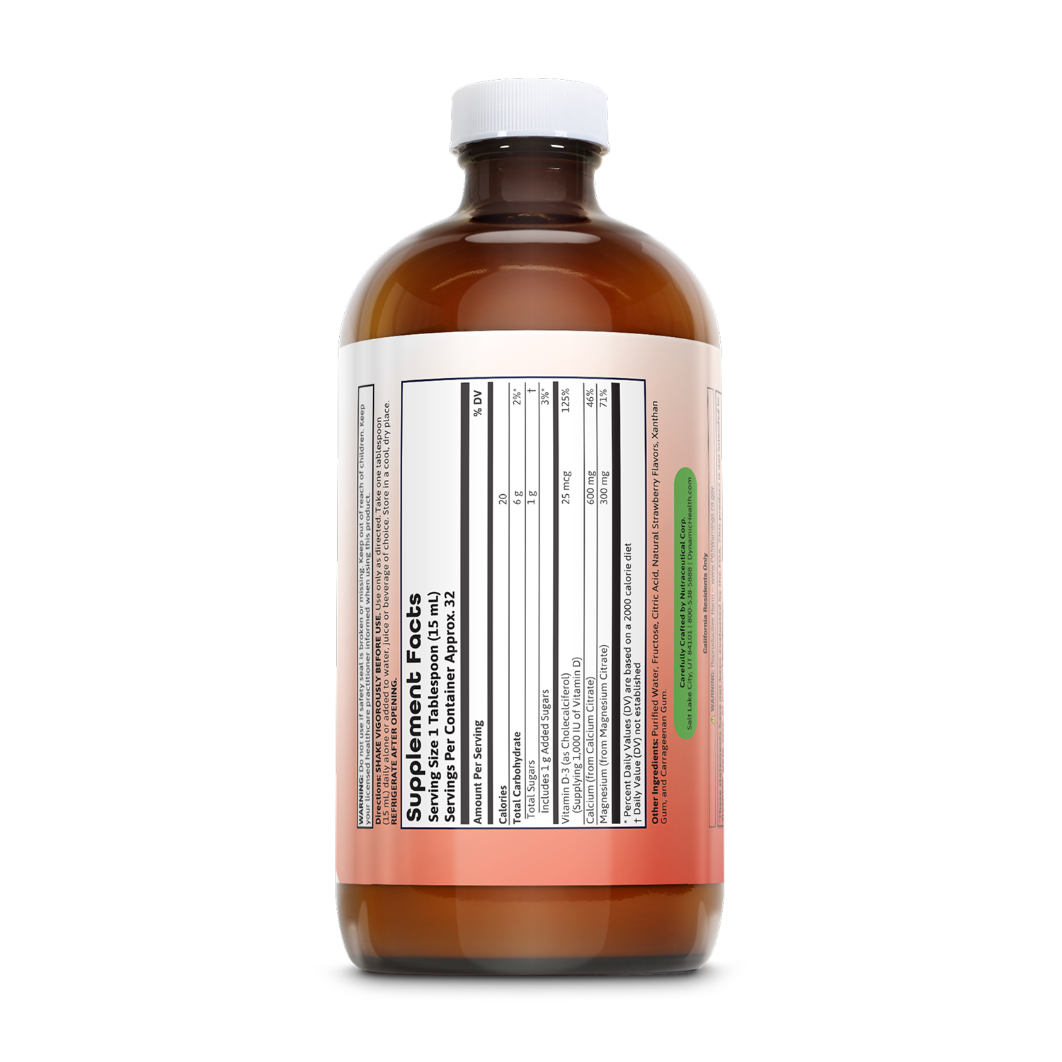 VitaLiquids Bone Support – Strawberry Flavor