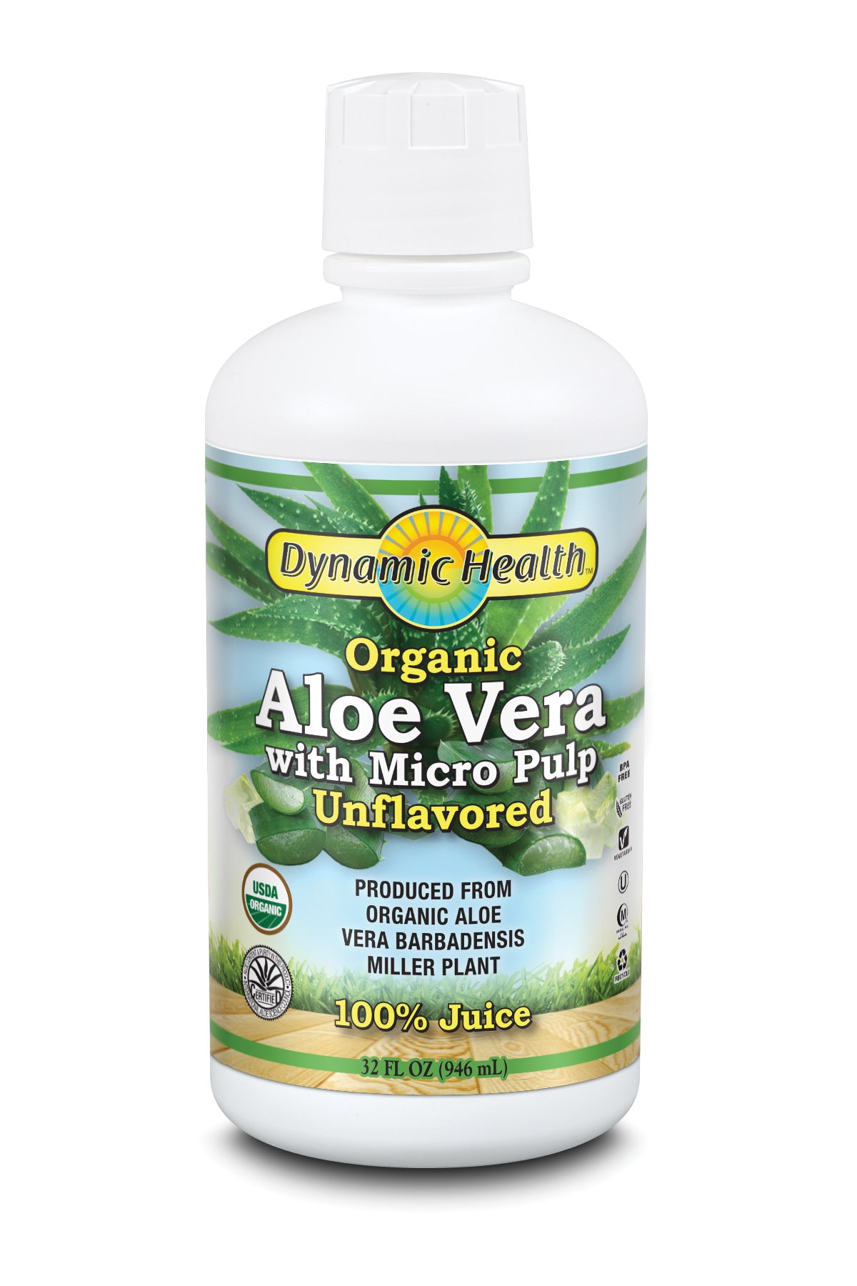 Aloe Vera Juice W Micro Pulp - 32-Fl-Oz-(946-mL)